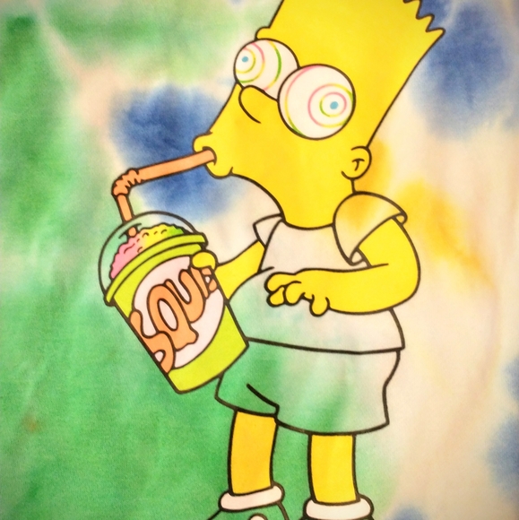 Bart Simpson Psychedelic Slurpee Hoodie - Picture 2 of 3